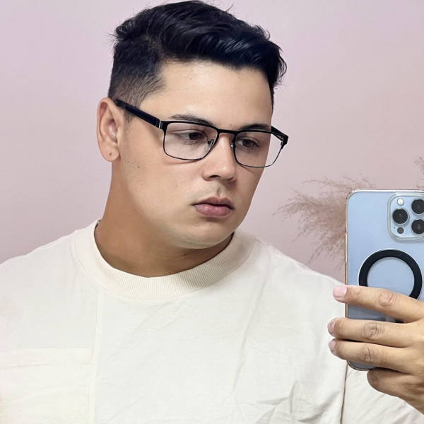 Armação de Óculos AQ240505 Quadrado Preto